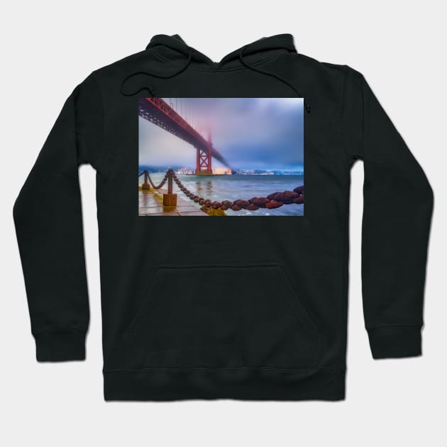 Foggy Day at the Golden Gate Bridge Hoodie by jforno